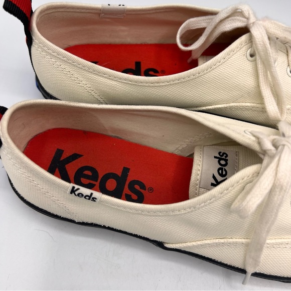 Keds Women's Off-White and Black Sneakers - Picture 4 of 8